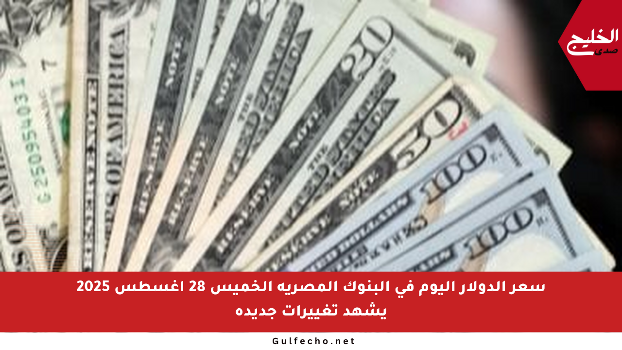 سعر الدولار اليوم في البنوك المصرية الخميس 28 أغسطس 2025 يشهد تغييرات جديدة